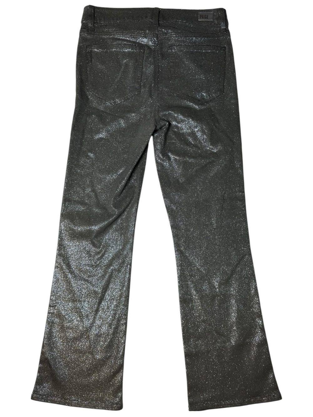 PAIGE Claudine Metallic Shimmer Bootcut Jeans Size 28 - Picture 3 of 13